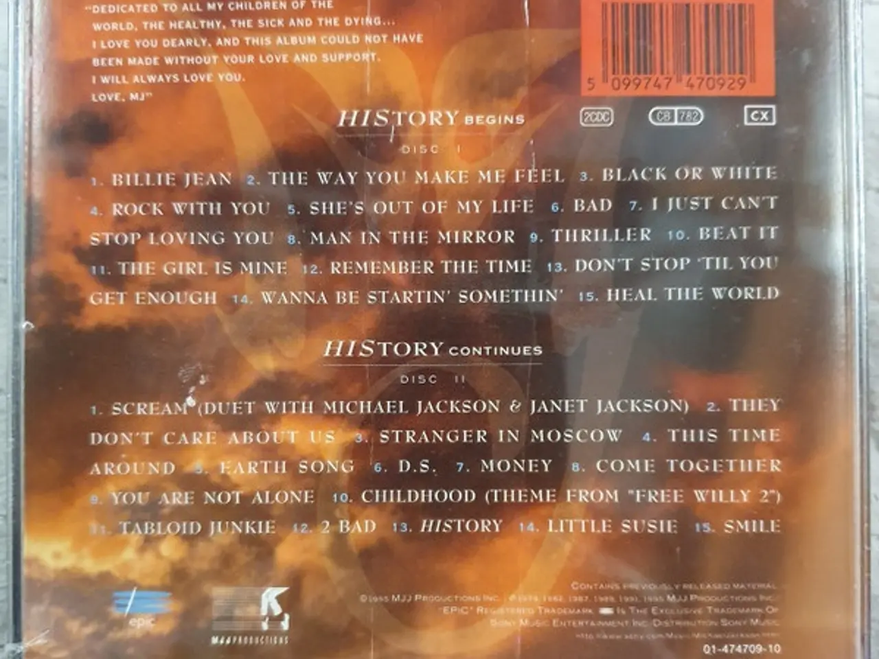 Billede 3 - Michael Jackson – HIStory – CD