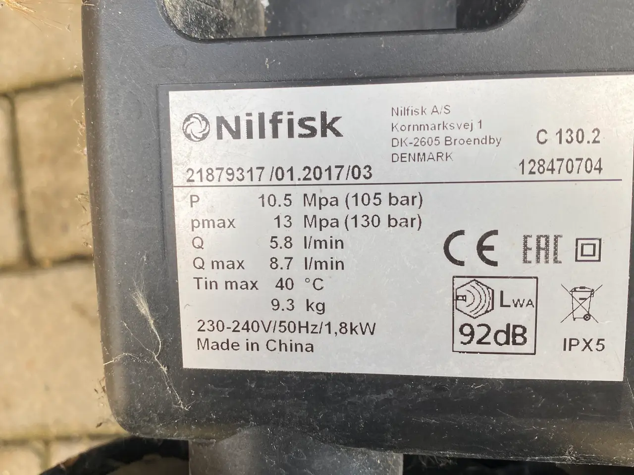 Billede 2 - Nilfisk højtryksrenser
