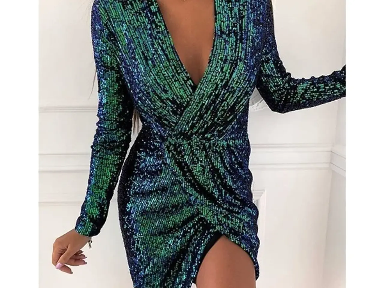 Billede 2 - Sequin Glitter/sparkeling Bodycoon- I.Flere farver