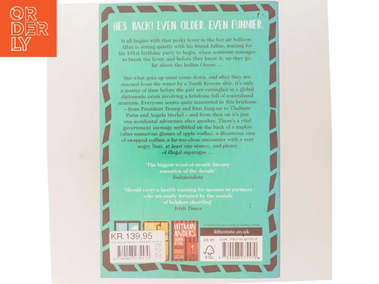 Billede 3 - The accidental further adventures of the hundred-year-old man af Jonas Jonasson (Bog)