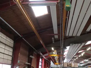 Traverskran med el. kædetalje 1000 kg.