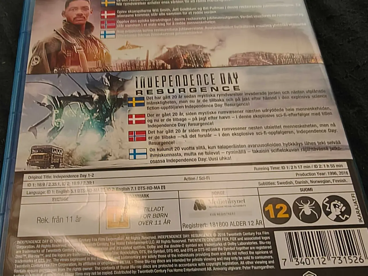 Billede 2 - Independence Day 1 + 2 (Blu-ray)