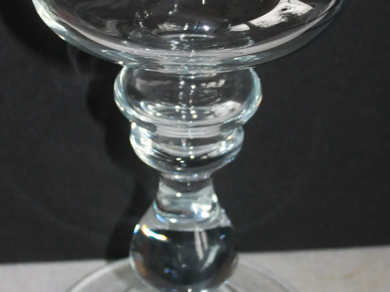 Billede 2 - Lysestage / opsats af glas