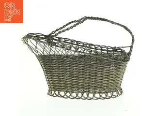 Fil de Fer Flettet metal kurv (str. 24 x 9 cm)