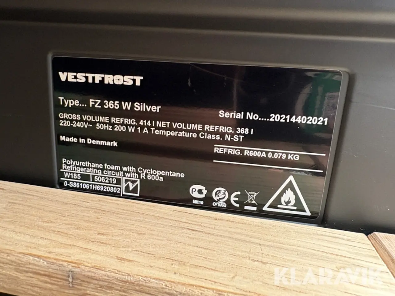 Billede 10 - Vinkøleskab Vestfrost FZ 365 W silver