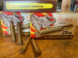 378 Weatherby mag. hylstre, 60 stk.