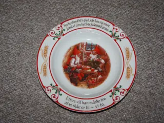 Firkløveren Juletradition nr. 2 tallerken fra 1985