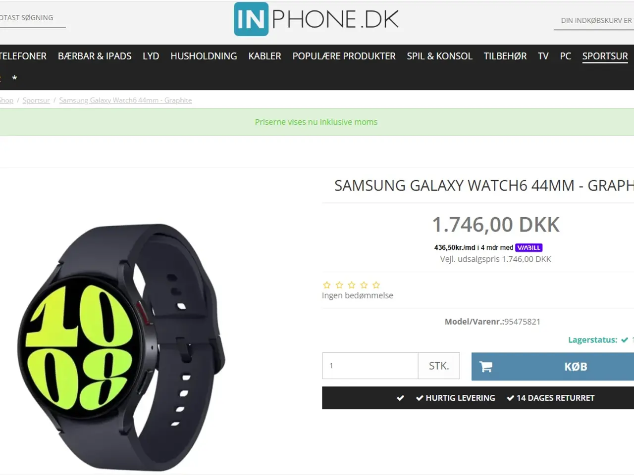 Billede 2 - Samsung Galaxy Watch 6 44mm