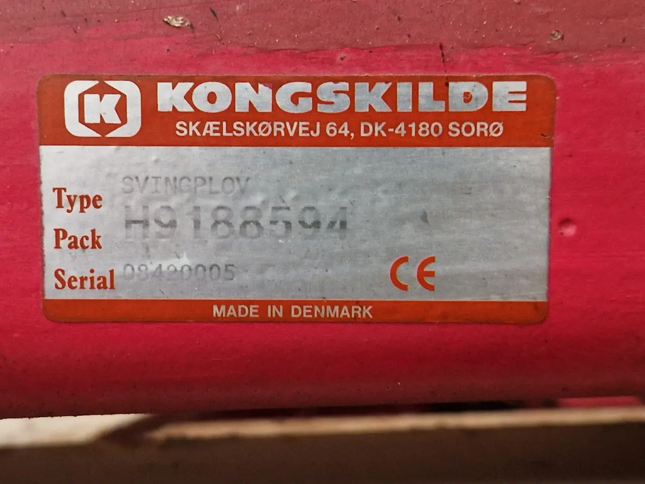 Billede 2 - Kongskilde (Skjold) Svingplov
