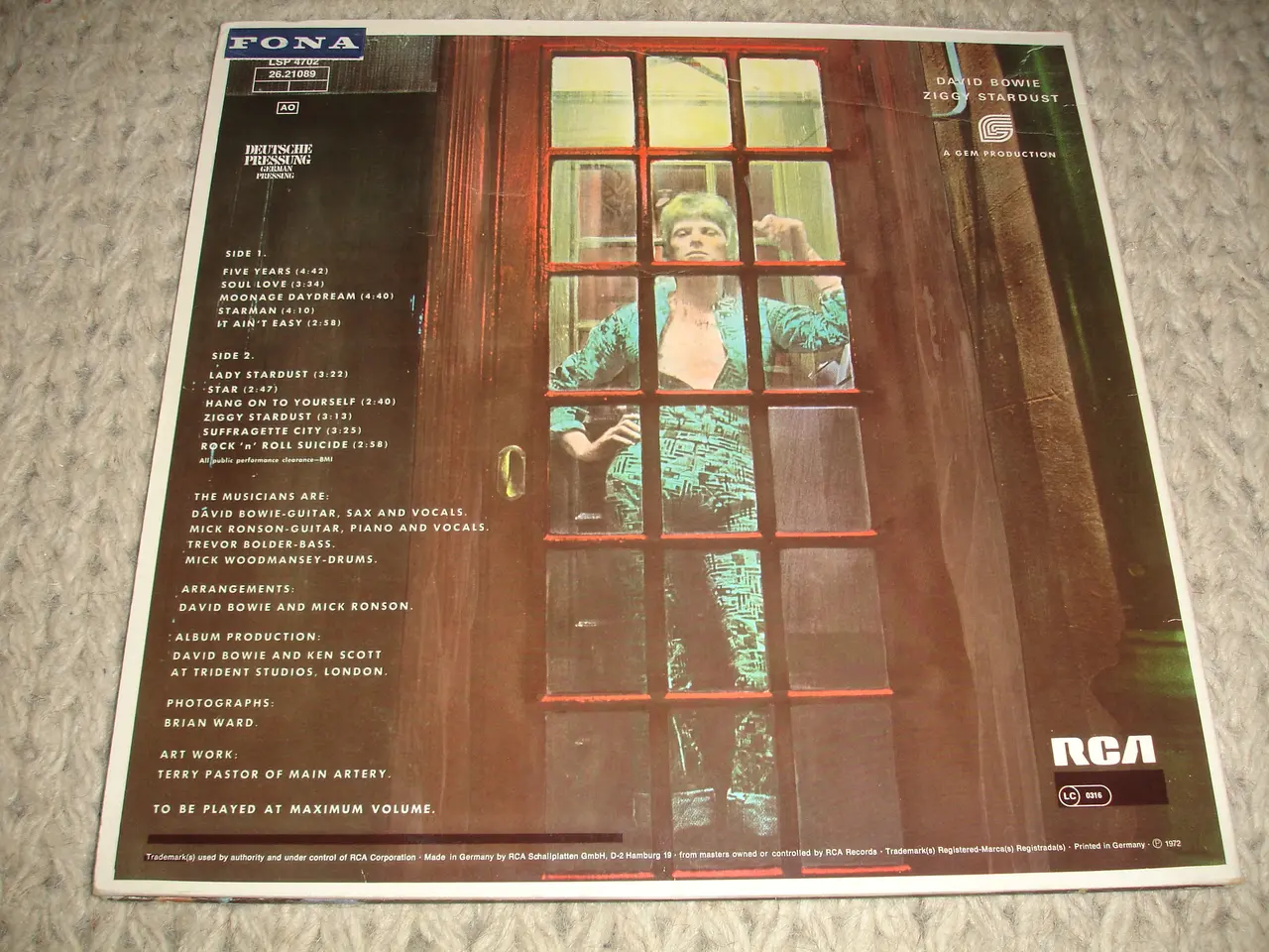Billede 5 - David Bowie – The Rise And Fall Of Ziggy Stardust