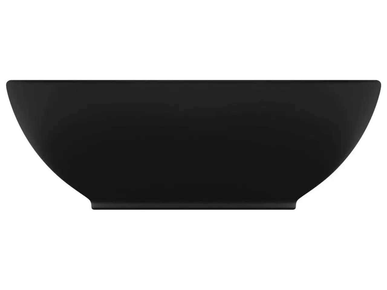 Billede 3 - Keramisk håndvask 40 × 33 cm - oval, mat sort