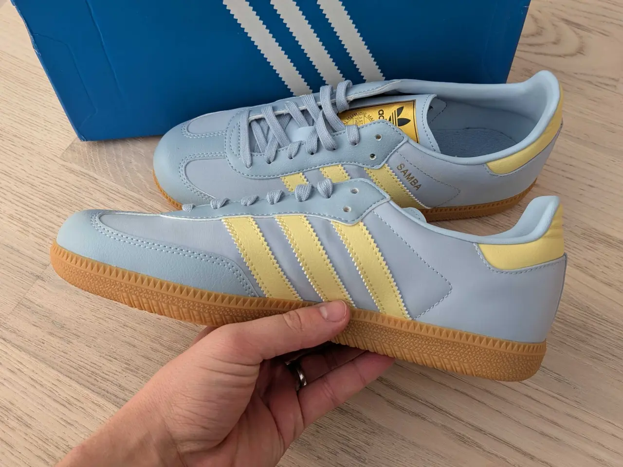 Billede 4 - Adidas samba og junior blue powder yellow
