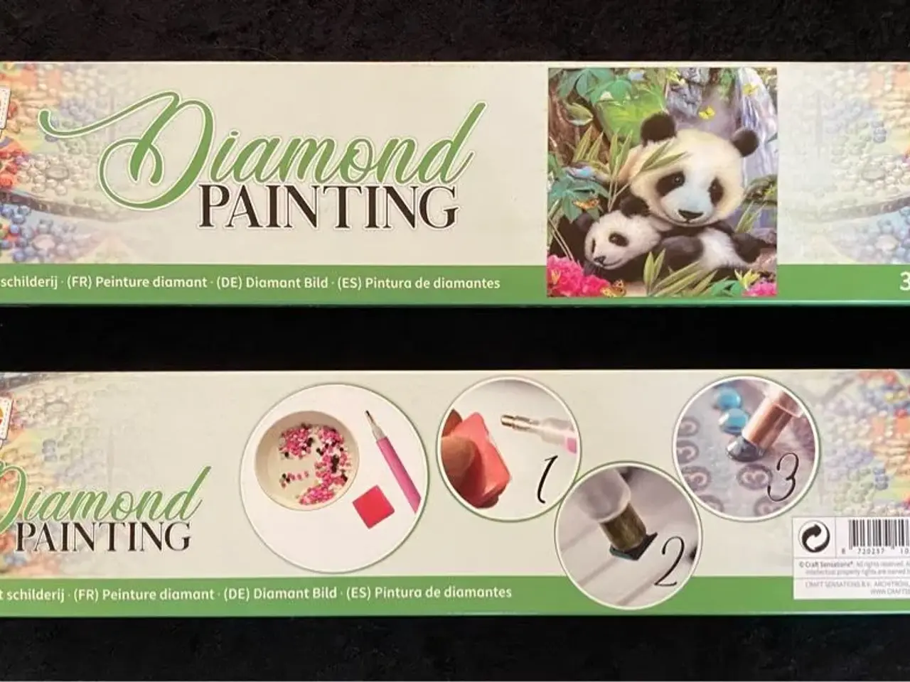 Billede 1 - Diamond painting pandaer
