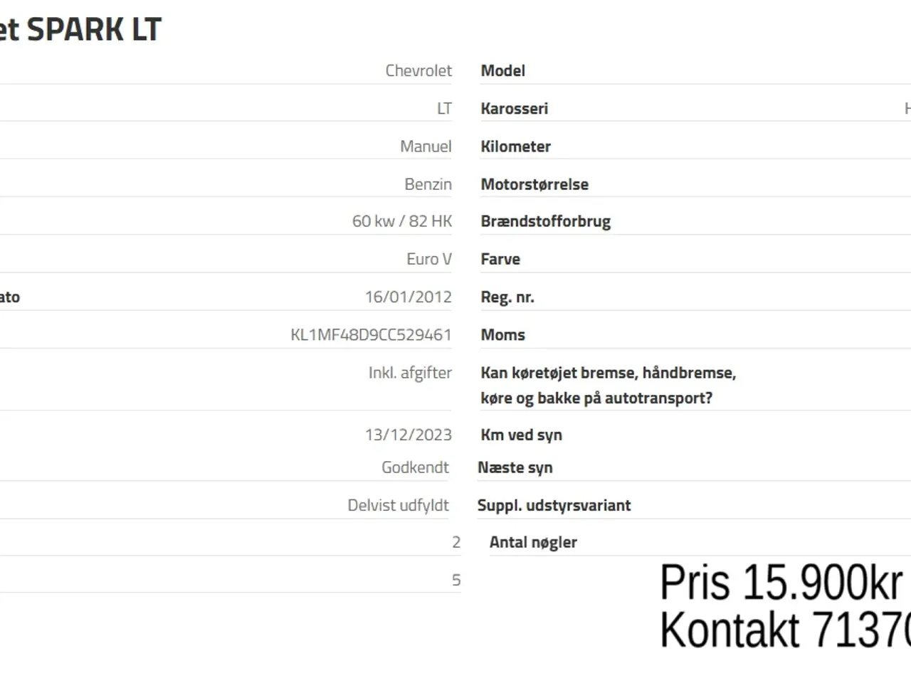 Billede 15 - Perfekt spark MED SYN Kan hjælpe med nummerplade (