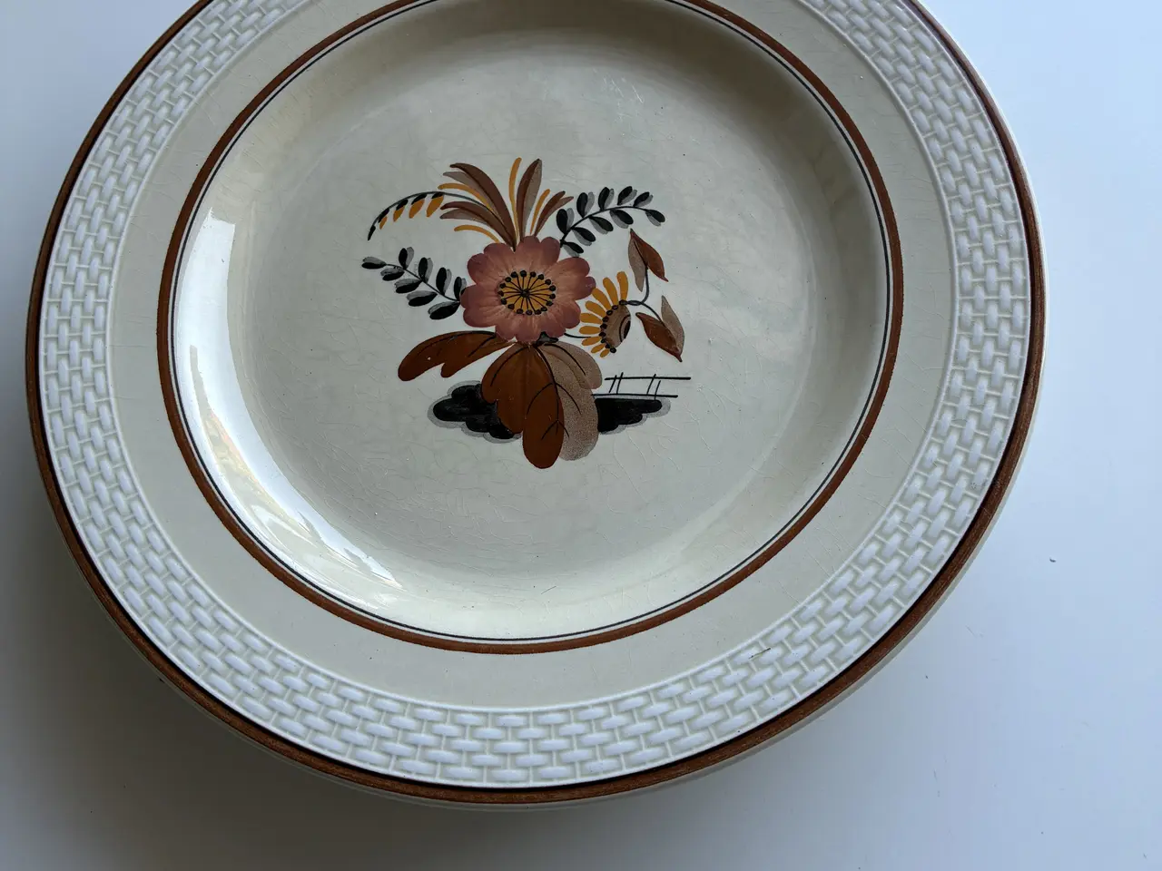 Billede 1 - Aluminia stel med 4 dybe og 4 frokost-tallerkner