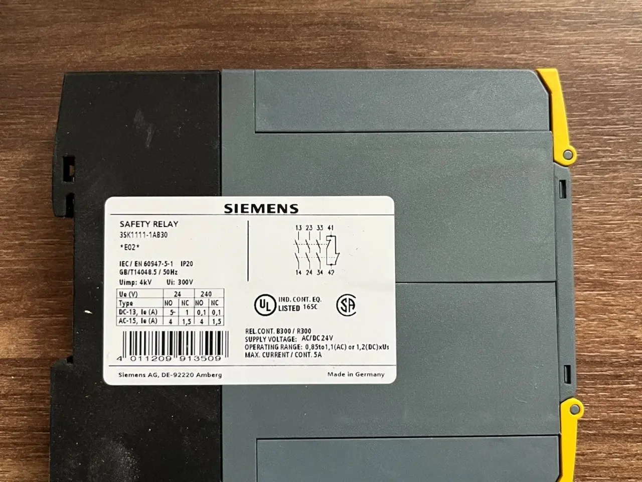 Billede 5 - Siemens 3SK1111-1AB30 Sirius sikkerhedsrelæ 24V