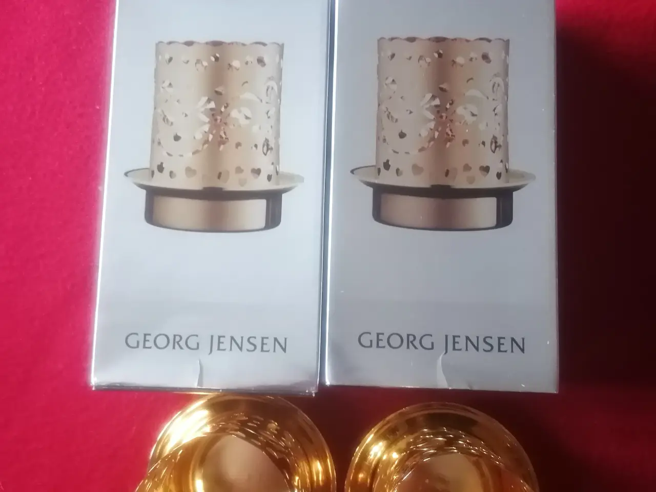Billede 6 - Georg Jensen, 2009 Engel lysestage forgyldt