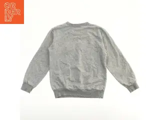 Grå sweatshirt med print (str. 116)