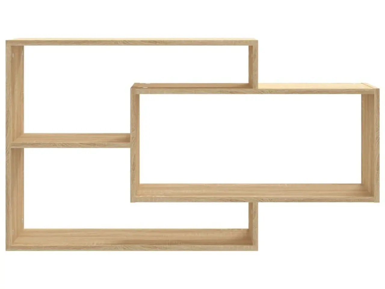 Billede 4 - Væghylder 104x20x58,5 cm konstrueret træ sonoma-eg