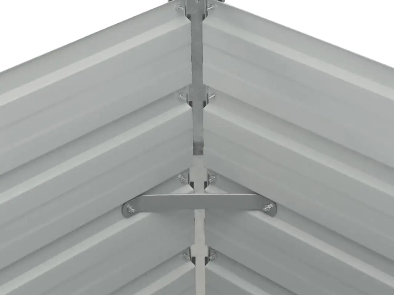 Billede 5 - Hævet plantekasse 160×80×77 cm i galvaniseret stål - antracitgrå