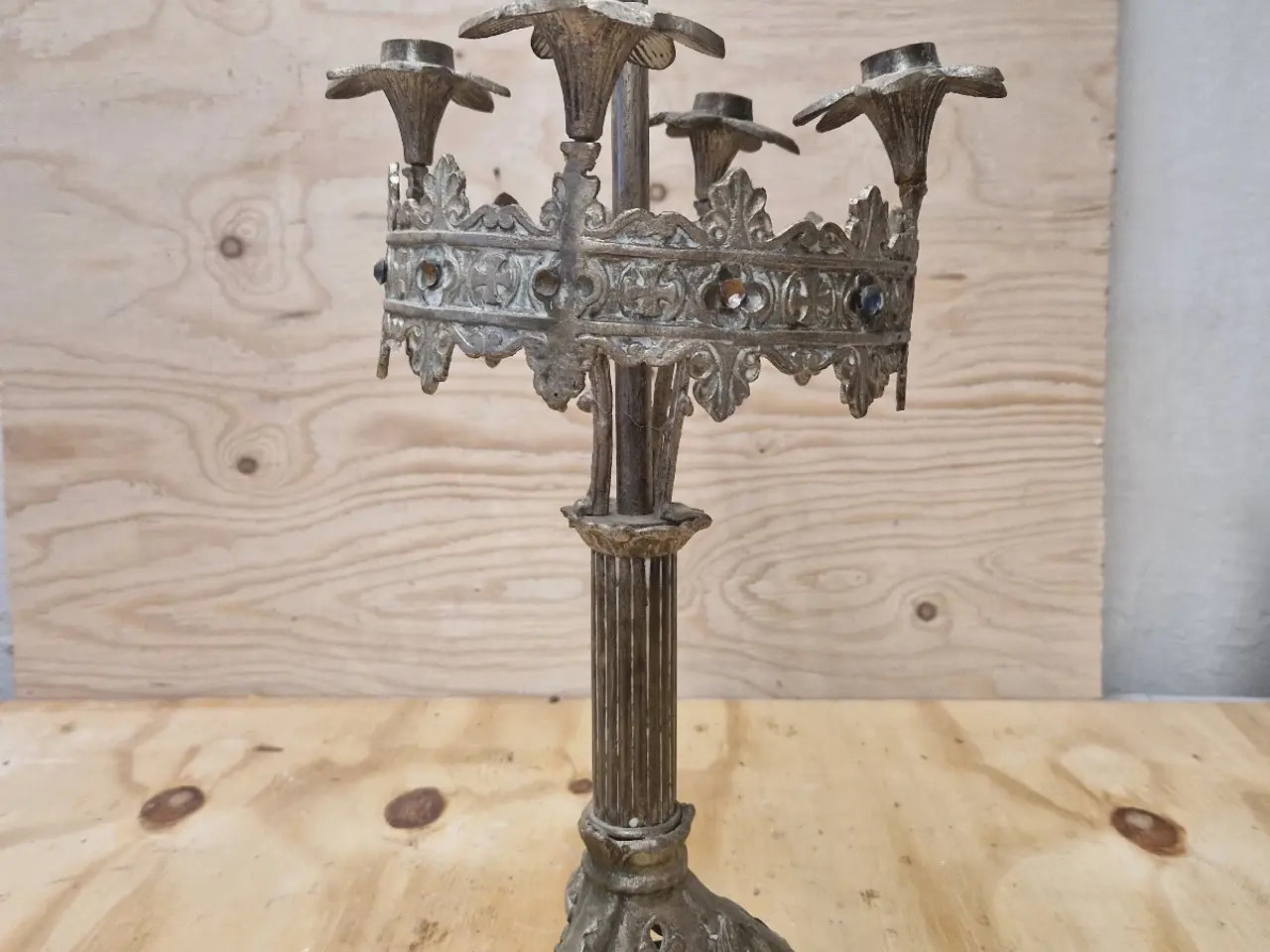 Billede 1 - 5 armet kandelaber 48 cm høj