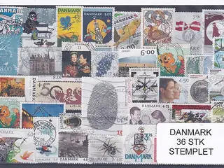 Danmark Samling - 36 Stk. Stemplet/Ustemplet
