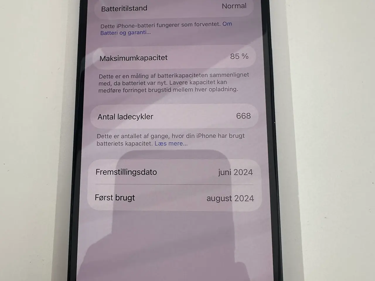 Billede 6 - iPhone 15 128GB sort(Perfekt stand)