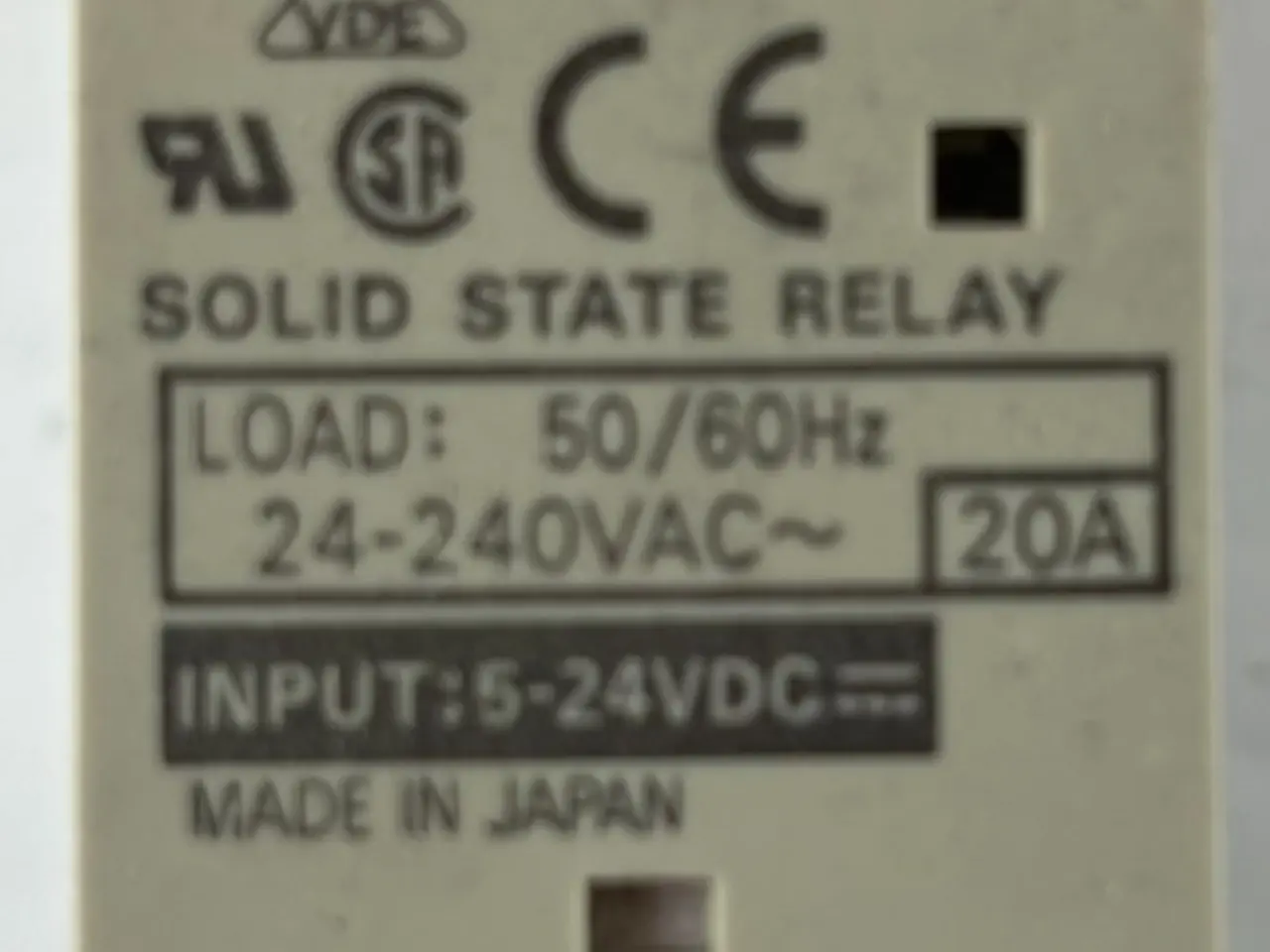 Billede 1 - Omron G3PA-220B-VD Solid State relæ 20A 24–240VAC,