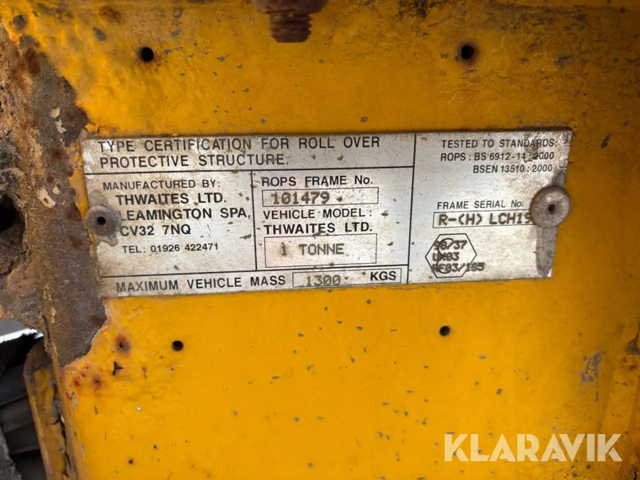 Billede 4 - Dumper Thwaites 1 tonne