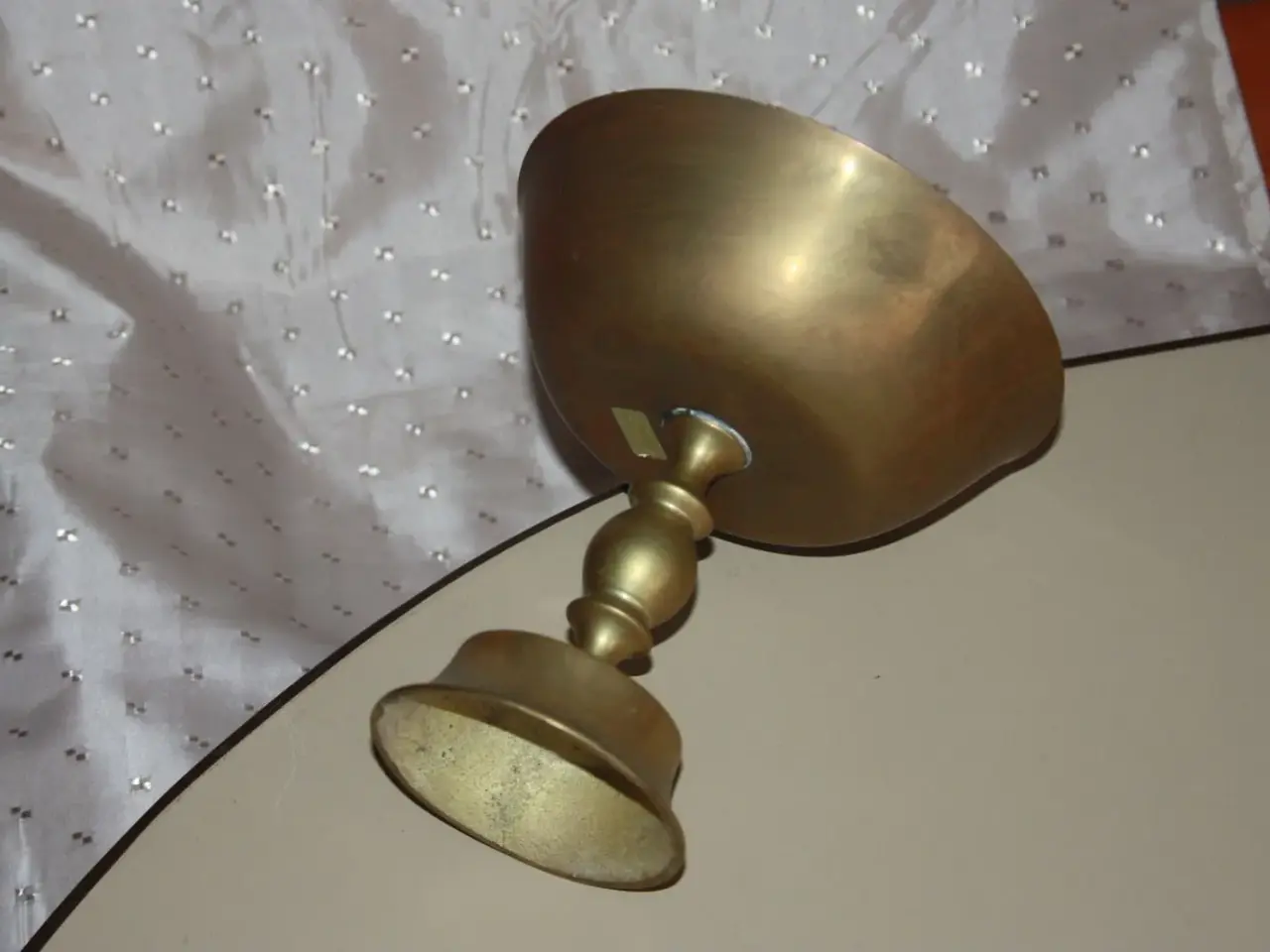 Billede 4 - Dansk messing opsats H.: 17,5 cm