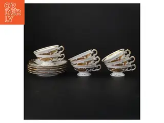 Porcelæns kaffekopper og underkopper fra Wawel (str. Ø. 12 cm ø. 8 cm)