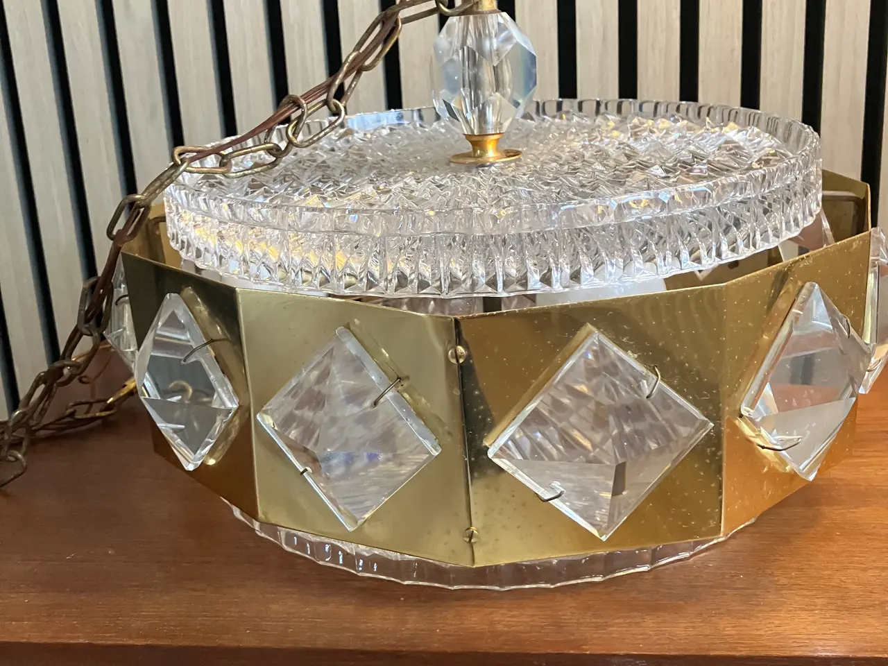 Billede 3 - Smuk vintage orrefors krystallampe