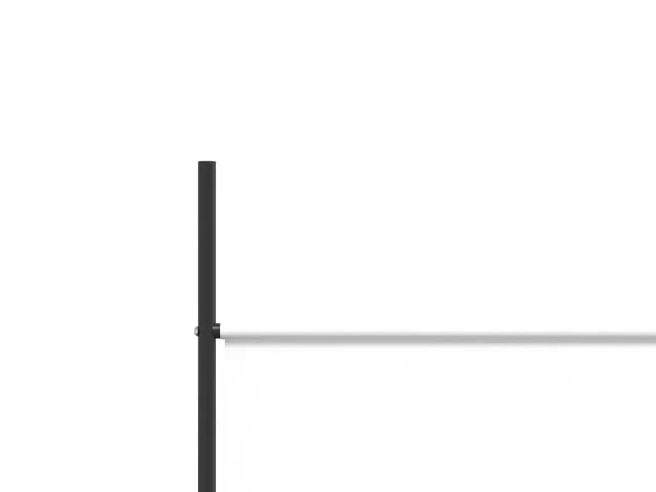 Billede 7 - Rumdeler med 5 paneler - 250 × 200 cm - stof, hvid