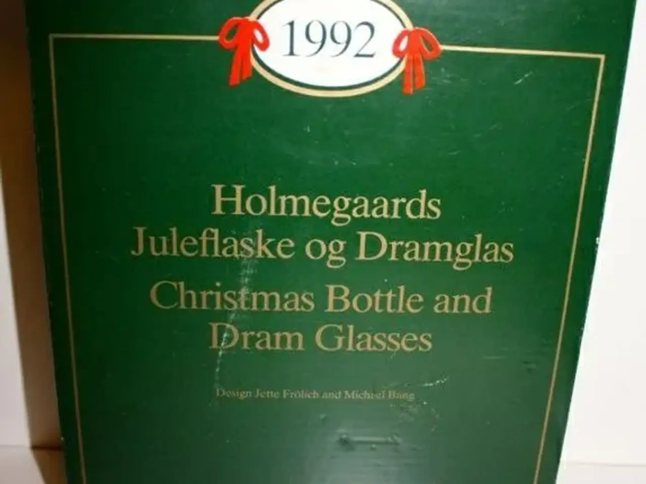 Billede 2 - Holmegaard Årsflaske m/glas 1992