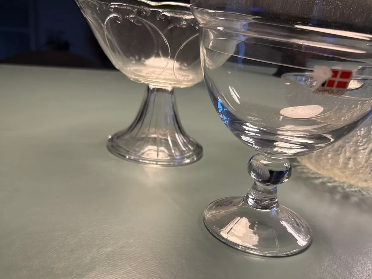 Billede 5 - Glas skåle og pokale.