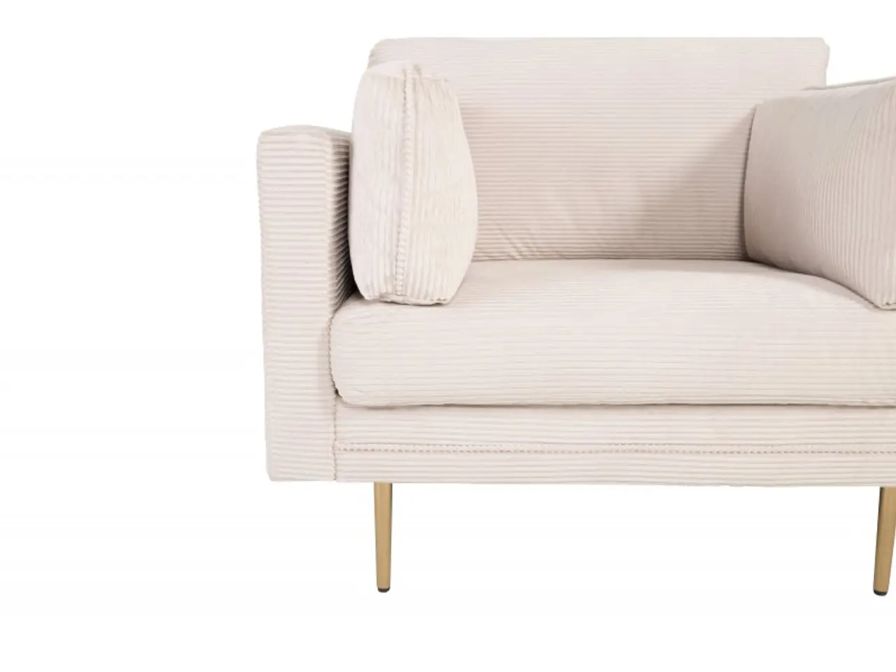 Billede 7 - Boom Lænestol - Messing og Lys beige