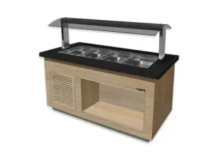 Varmebuffet – 4x 1/1 GN – 150 mm