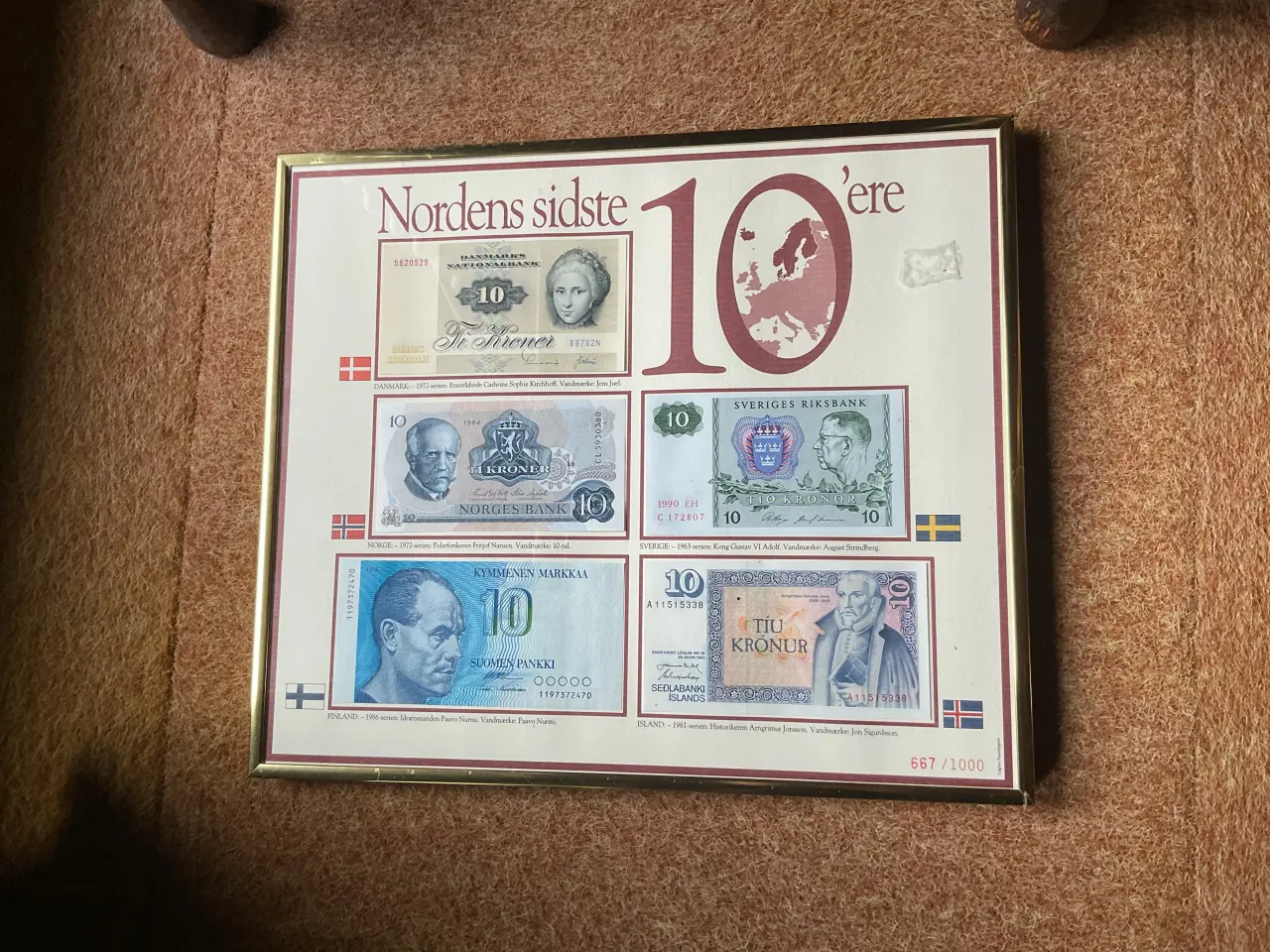 Billede 2 - De sidste 10kr sedler i norden i ucirkuleret stand