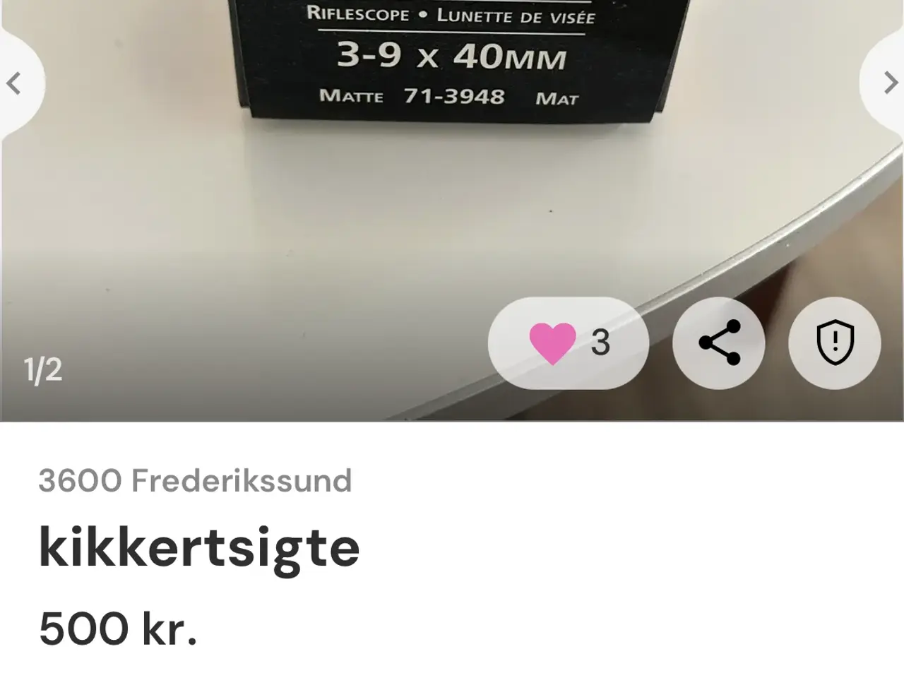 Billede 1 - kikkertsigte 