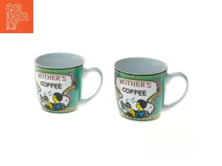 Kaffekrus 2 stk - Mother's Coffee fra Maisons du Monde (str. 2 stk Ø 9 cm længde 9 cm)