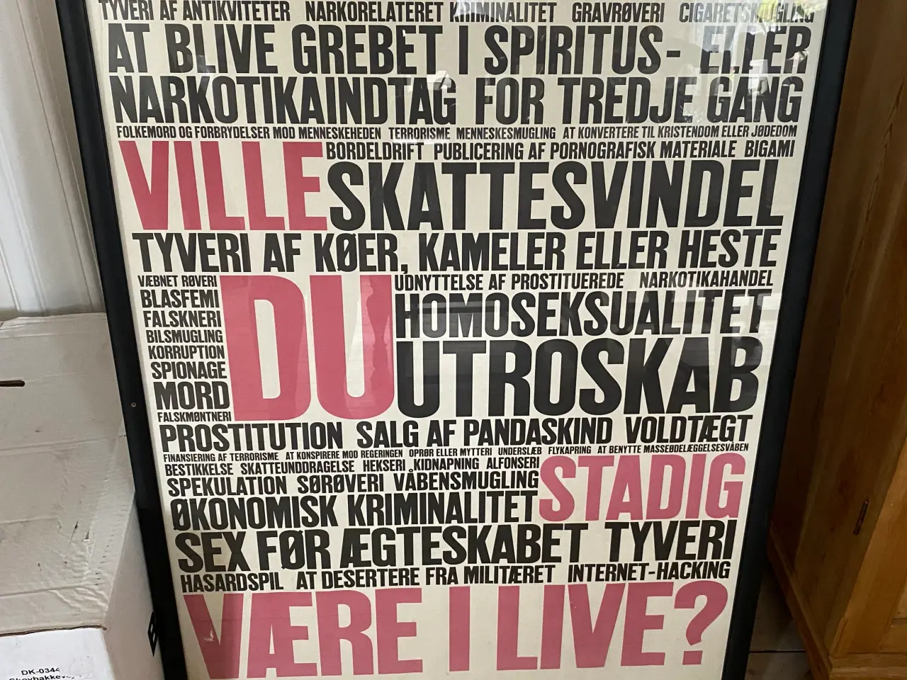 Billede 1 - Stor ældre Amnesty international plakat