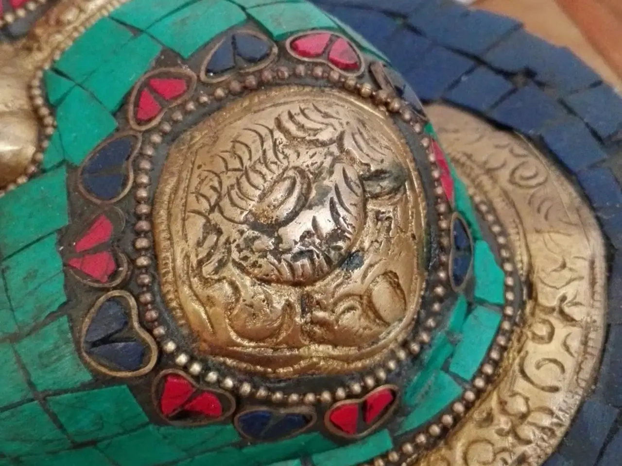 Billede 5 - Stor bronze-Buddha fra Nepal, slut 20. årh.