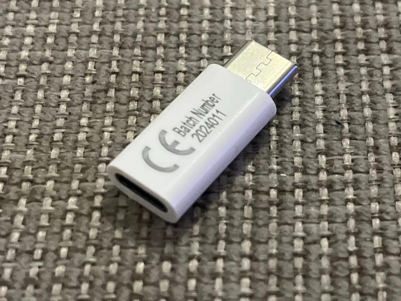 Billede 2 - Adapter Lightning (hun) til USB-C (han), hvid