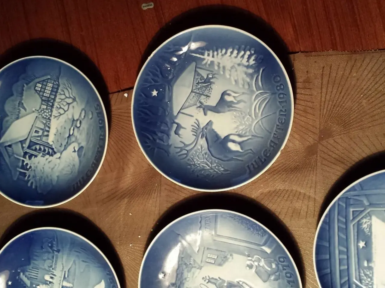 Billede 8 - 14 juleplatter (2 med skår) 1971 - 1985