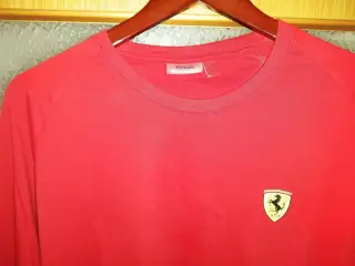 SCUDERIA FERRARI TSHIRT XXL MED LANGE ÆRMER, FLOT