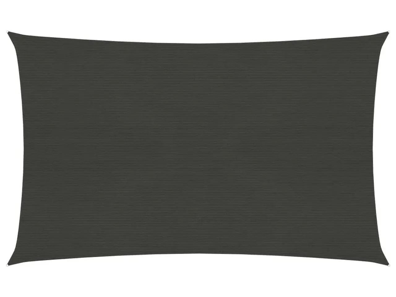 Billede 1 - Solsejl 3×4 m - HDPE 160 g/m², antracitgrå rektangulært