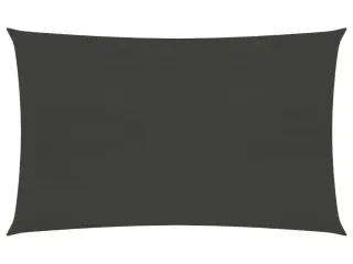 Solsejl 3x4 m 160 g/m² HDPE antracitgrå