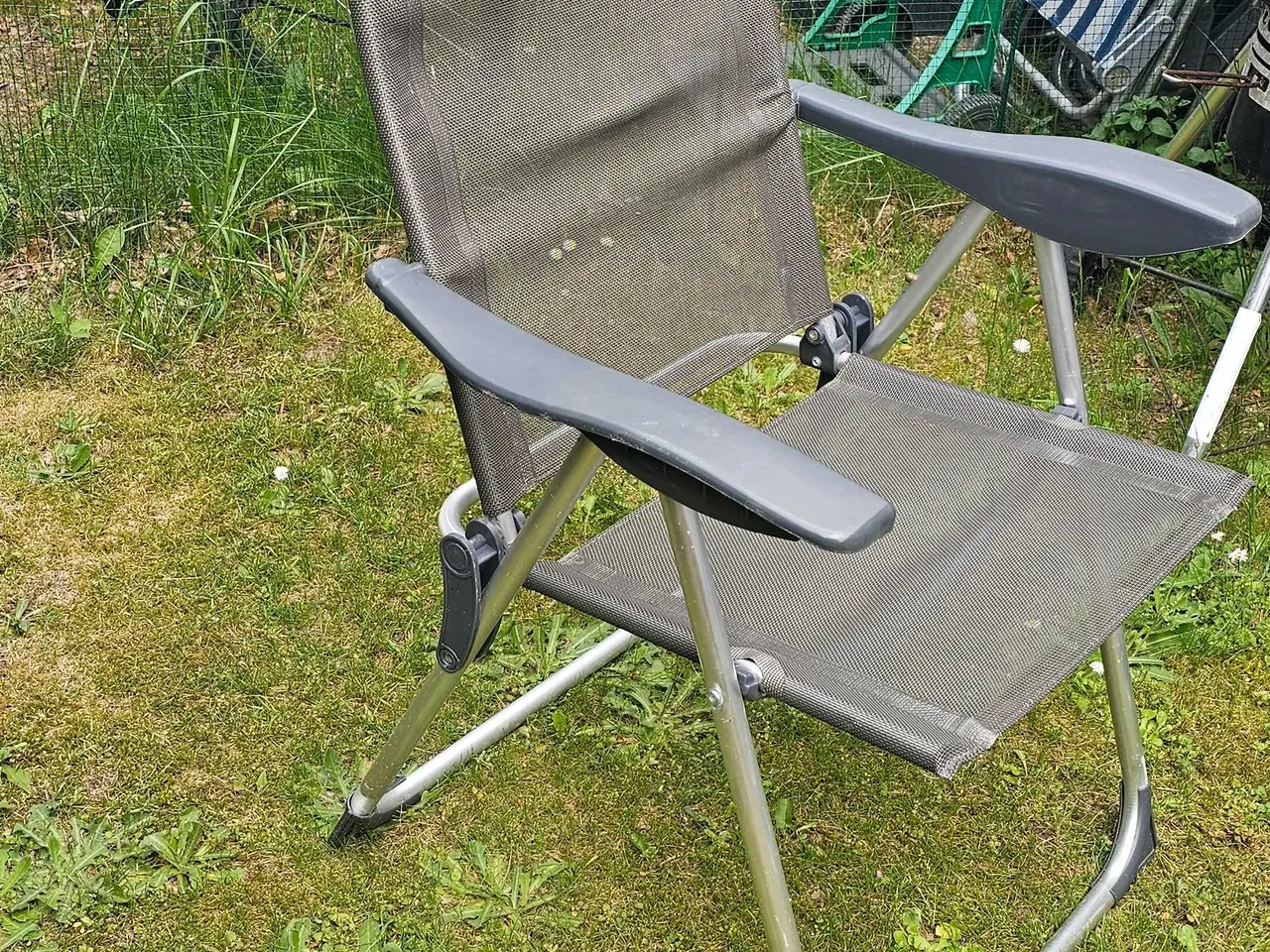 Billede 2 - Camping stole 4 grå 6 blå/hvide