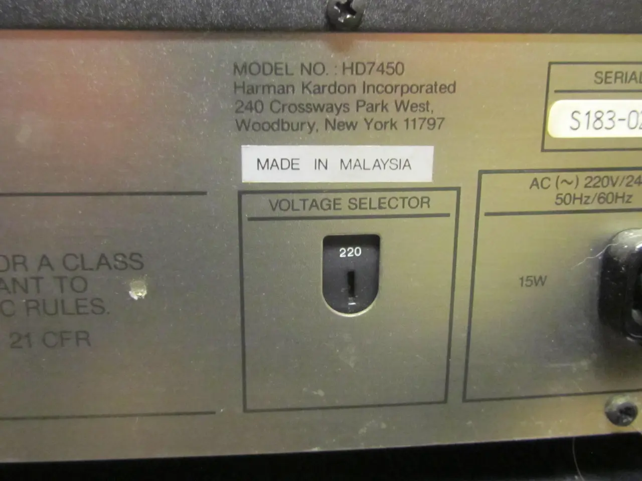 Billede 7 - HARMAN KARDON  HK5250 og HD7450
