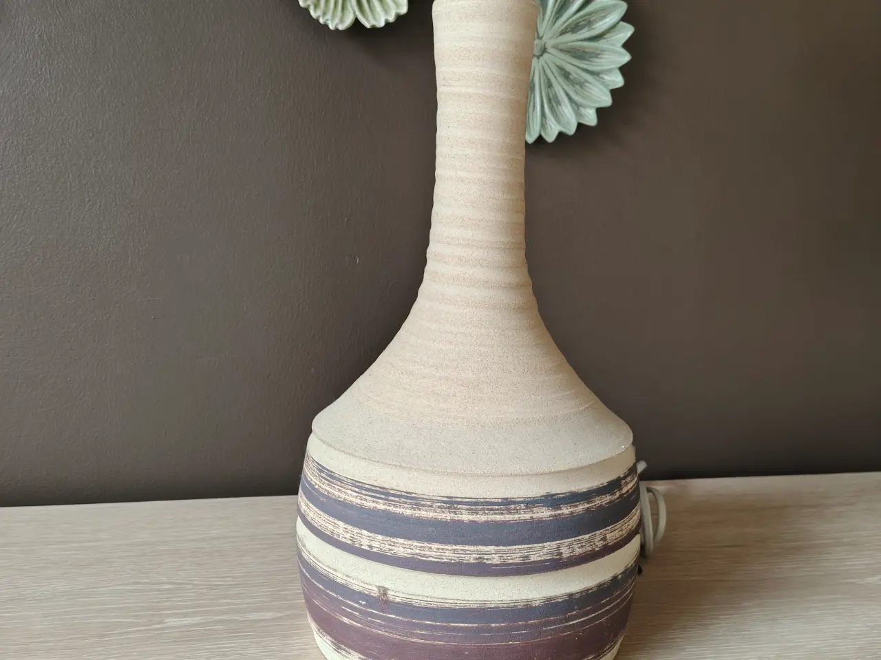 Billede 1 - Flot vintage keramik bordlampe